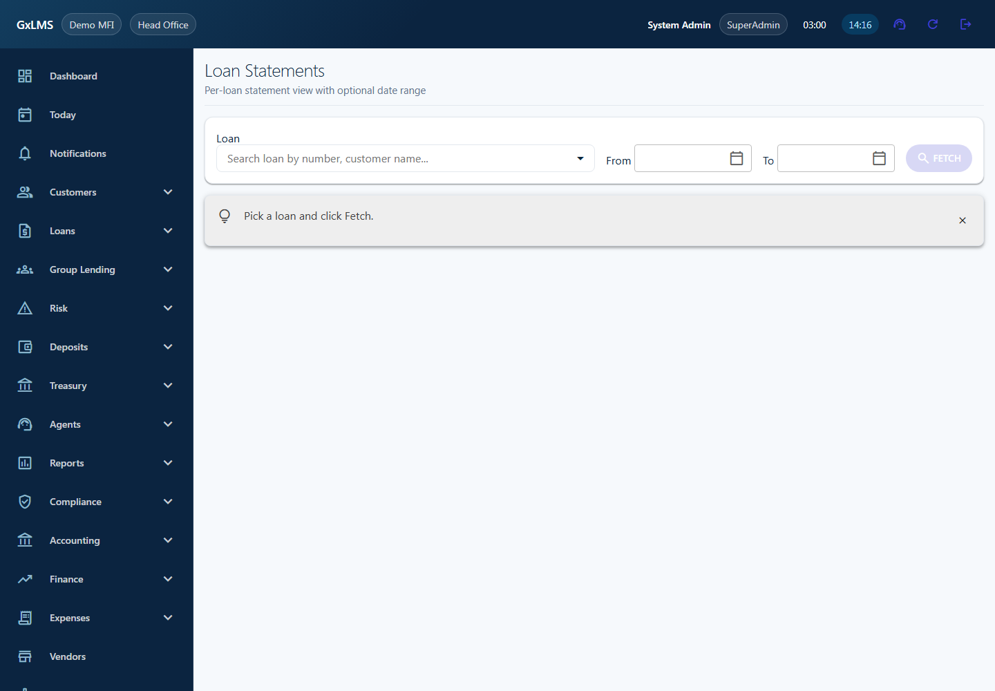 Loan Statements